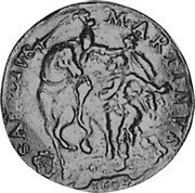 Italy Scudo Lucca Coinage 1604 KM# 8 SANCTVS MARTINVS coin reverse Italy Scudo Lucca Coinage 1604 KM# 8 SANCTVS MARTINVS coin reverse