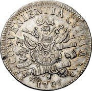 Italy Scudo Ferdinando Carlo Gonzaga 1706 KM# 244 CONVENIENTIA CVIQVE 1706 coin reverse Italy Scudo Ferdinando Carlo Gonzaga 1706 KM# 244 CONVENIENTIA CVIQVE 1706 coin reverse