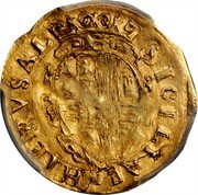 Italy Scudo D'oro Filippo IV 1626 MC/C KM# 42 HIERVSAL SICILIAE coin reverse
