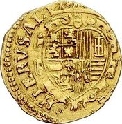 Italy Scudo D'oro (Filippo IV) KM# 80 SICILIAE HIERVSAL coin reverse Italy Scudo D'oro (Filippo IV) KM# 80 SICILIAE HIERVSAL coin reverse