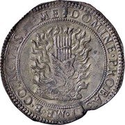 Italy Scudo Charles I ND KM# 138 DOMINE PROBASTI ME ET COGNOVISTI ME coin reverse Italy Scudo Charles I ND KM# 138 DOMINE PROBASTI ME ET COGNOVISTI ME coin reverse