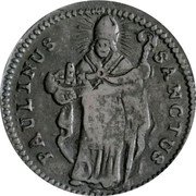 Italy Soldo Lucca Coinage 1755 KM# 64 SANCTUS PAULINUS coin reverse Italy Soldo Lucca Coinage 1755 KM# 64 SANCTUS PAULINUS coin reverse