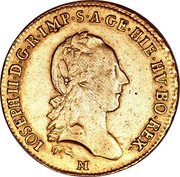 Italy Sovrano Joseph II. Milan 1786 M KM# 226 IOSEPH II D G R IMP S A GE HIE HV BO REX M coin obverse Italy Sovrano Joseph II. Milan 1786 M KM# 226 IOSEPH II D G R IMP S A GE HIE HV BO REX M coin obverse