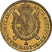 Italy Sovrano Leopold II 1790 M KM# 234 ARCH AVST DVX BVRG LOTH BRAB COM FLAN 1791 coin reverse Italy Sovrano Leopold II 1790 M KM# 234 ARCH AVST DVX BVRG LOTH BRAB COM FLAN 1791 coin reverse