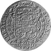 Italy Tallero Ferdinando Gonzaga 1616 KM# 67 ET MONTIS FERRATI IV FID ES SOLDI 110 coin reverse Italy Tallero Ferdinando Gonzaga 1616 KM# 67 ET MONTIS FERRATI IV FID ES SOLDI 110 coin reverse