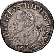 Italy Tari Filippo IV 1642 GAC/N KM# 79 PHILIPPVS IIII D G REX 1642 GAG N coin obverse