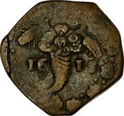 Italy Tornese (Filippo III) KM# 4 16 15 coin reverse Italy Tornese (Filippo III) KM# 4 16 15 coin reverse