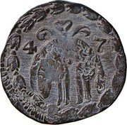 Italy Tornese (Filippo IV) KM# 77 4 7 coin reverse