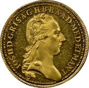 Italy Zecchino Joseph II. Milan 1781 KM# 213 IOS II D G R I S A G H B R A A D MED ET MANT coin obverse Italy Zecchino Joseph II. Milan 1781 KM# 213 IOS II D G R I S A G H B R A A D MED ET MANT coin obverse