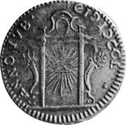 Italy 1/2 Baiocco Benedict XIV. Ravenna 1750 KM# 11 ANNO IVB... coin reverse Italy 1/2 Baiocco Benedict XIV. Ravenna 1750 KM# 11 ANNO IVB... coin reverse