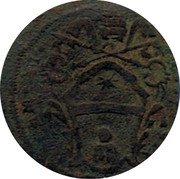 Italy 1/2 Baiocco (Clement XI) KM# 85 CLEM XI P M coin obverse Italy 1/2 Baiocco (Clement XI) KM# 85 CLEM XI P M coin obverse