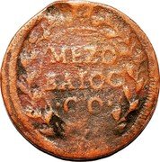 Italy 1/2 Baiocco (Innocent XII) KM# 53 MEZO BAIOC CO coin reverse Italy 1/2 Baiocco (Innocent XII) KM# 53 MEZO BAIOC CO coin reverse