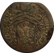 Italy 1/2 Baiocco Innocent XIII. Ferrara ND (1721) KM# 130 INNOC XIII PO MAX AN I coin obverse