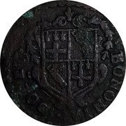 Italy 1/2 Bolognino Bologna Coinage 1697 KM# 115 BONONIA DOCET coin obverse Italy 1/2 Bolognino Bologna Coinage 1697 KM# 115 BONONIA DOCET coin obverse