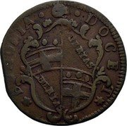 Italy 1/2 Bolognino Benedict XIII 1729 KM# 175 BONONIA DOCET LIBERTAS LIBERTAS coin obverse Italy 1/2 Bolognino Benedict XIII 1729 KM# 175 BONONIA DOCET LIBERTAS LIBERTAS coin obverse