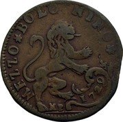 Italy 1/2 Bolognino Benedict XIII 1729 KM# 175 MEZZO BOLOGNINO 1728 coin reverse Italy 1/2 Bolognino Benedict XIII 1729 KM# 175 MEZZO BOLOGNINO 1728 coin reverse