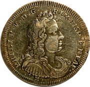 Italy 1/2 Ducato Philip V 1702 IM//AG/A KM# 127 PHILIPP V D G REX HISP ET NEAP I M coin obverse Italy 1/2 Ducato Philip V 1702 IM//AG/A KM# 127 PHILIPP V D G REX HISP ET NEAP I M coin obverse