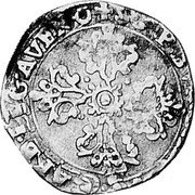 Italy 1/2 Franc Paul V. Avignon 1612 KM# 16 PHILIP PHILONARD CARD P.LEG AVEN coin reverse Italy 1/2 Franc Paul V. Avignon 1612 KM# 16 PHILIP PHILONARD CARD P.LEG AVEN coin reverse