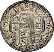 Italy 1/2 Piastra (60 Grana) Carlo VI 1730 MFA-GG KM# 142 UTRIUS SIC HIERUSAL 1730 G 60 coin reverse Italy 1/2 Piastra (60 Grana) Carlo VI 1730 MFA-GG KM# 142 UTRIUS SIC HIERUSAL 1730 G 60 coin reverse