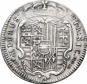 Italy 1/2 Piastra (60 Grani) Carlo VI 1733 VMA-DG KM# 144 UTR SIC G 60 1735 HIERUS coin reverse Italy 1/2 Piastra (60 Grani) Carlo VI 1733 VMA-DG KM# 144 UTR SIC G 60 1735 HIERUS coin reverse