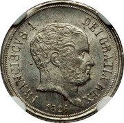 Italy 10 Grana Francesco I 1826 KM# 298 FRANCISCVS I. DEI GRATIA REX 1826 coin obverse