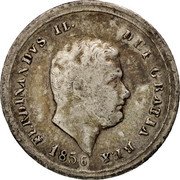 Italy 10 Grana Ferdinando II 1856 KM# 364 FERDINANDVS II DEI GRATIA REX 1856 coin obverse Italy 10 Grana Ferdinando II 1856 KM# 364 FERDINANDVS II DEI GRATIA REX 1856 coin obverse