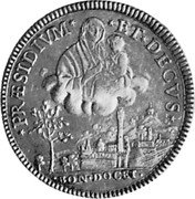 Italy 10 Paoli (Scudo) Madonna with Child 1796 MDCCXCVI KM# 341 PRÆSIDIVM ET DECVS BON DOCEC coin reverse Italy 10 Paoli (Scudo) Madonna with Child 1796 MDCCXCVI KM# 341 PRÆSIDIVM ET DECVS BON DOCEC coin reverse