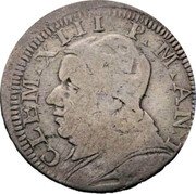 Italy 12 Bolognini (Bianca) Clement XIII 1759 I KM# 236 CLEM XIII P M ANT coin obverse Italy 12 Bolognini (Bianca) Clement XIII 1759 I KM# 236 CLEM XIII P M ANT coin obverse