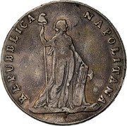 Italy 12 Carlini Liberty. Naples 1799 KM# 233 REPUBBLICA NAPOLITANA coin obverse Italy 12 Carlini Liberty. Naples 1799 KM# 233 REPUBBLICA NAPOLITANA coin obverse