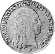 Italy 120 Grana Ferdinando IV 1802 P//M-AP KM# 231 FERDINAN IV D G SICILIAR. ET HIE REX coin obverse Italy 120 Grana Ferdinando IV 1802 P//M-AP KM# 231 FERDINAN IV D G SICILIAR. ET HIE REX coin obverse