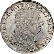 Italy 120 Grana Ferdinando IV 1816 KM# 268 FERD IV D G VTR SIC ET HIER REX 1816 coin obverse Italy 120 Grana Ferdinando IV 1816 KM# 268 FERD IV D G VTR SIC ET HIER REX 1816 coin obverse