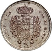 Italy 120 Grana Francesco I 1825 KM# 294 REGNI VTR SIC ET HIER G. 120 coin reverse