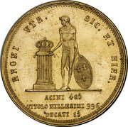 Italy 15 Ducati Francesco I 1825 Bowers and Merena Guia sale 3-88 XF realized $26,400 KM# 295 REGNI VTR. SIC. ET HIER. ACINI 425 TITOLO MILLESIMI 996 DUCATI 15 coin reverse Italy 15 Ducati Francesco I 1825 Bowers and Merena Guia sale 3-88 XF realized $26,400 KM# 295 REGNI VTR. SIC. ET HIER. ACINI 425 TITOLO MILLESIMI 996 DUCATI 15 coin reverse