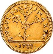 Italy 15 Paoli (1/2 Doppia D'oro) Pius VI 1788 KM# 281 PIVS VI PON T MAXIM 1788 coin obverse Italy 15 Paoli (1/2 Doppia D'oro) Pius VI 1788 KM# 281 PIVS VI PON T MAXIM 1788 coin obverse