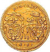 Italy 15 Paoli (1/2 Doppia D'oro) Pius VI 1788 KM# 281 BON DOCET 15 P coin reverse Italy 15 Paoli (1/2 Doppia D'oro) Pius VI 1788 KM# 281 BON DOCET 15 P coin reverse