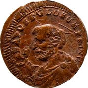 Italy 2-1/2 Baiocchi Pius VI 1797 KM# 4 S PAPOSTOLORUM PRINC coin reverse Italy 2-1/2 Baiocchi Pius VI 1797 KM# 4 S PAPOSTOLORUM PRINC coin reverse