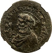 Italy 2-1/2 Baiocchi Pius VI 1797 KM# 5 S P APOSTOLORUM PRINCEPS coin reverse Italy 2-1/2 Baiocchi Pius VI 1797 KM# 5 S P APOSTOLORUM PRINCEPS coin reverse