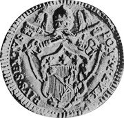 Italy 2 Baiocchi (Pius VI. Gubbio) KM# 175 PIVS SEXTVS PON M A XXI coin obverse Italy 2 Baiocchi (Pius VI. Gubbio) KM# 175 PIVS SEXTVS PON M A XXI coin obverse