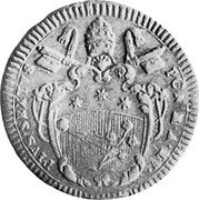 Italy 2 Baiocchi (Pius VI. Gubbio) KM# 172 PIVS SEXTVS PON M A XV coin obverse Italy 2 Baiocchi (Pius VI. Gubbio) KM# 172 PIVS SEXTVS PON M A XV coin obverse