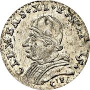Italy 2 Bolognini Clement XI 1715 KM# 151 CLEMENS XI ... 1715 CF coin obverse Italy 2 Bolognini Clement XI 1715 KM# 151 CLEMENS XI ... 1715 CF coin obverse