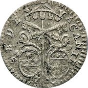 Italy 2 Bolognini Benedict XIII 1730 KM# 192 SEDE VACANTE coin obverse Italy 2 Bolognini Benedict XIII 1730 KM# 192 SEDE VACANTE coin obverse