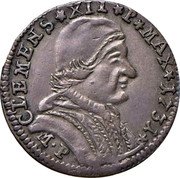 Italy 2 Bolognini Clement XII 1731 KM# 198 CLEMENS XII P MAX 1731 M P coin obverse Italy 2 Bolognini Clement XII 1731 KM# 198 CLEMENS XII P MAX 1731 M P coin obverse