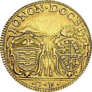 Italy 2 Doppie D'oro (60 Paoli) Pius VI 1787 GP XIII KM# 317 BONON DOCET G B coin reverse Italy 2 Doppie D'oro (60 Paoli) Pius VI 1787 GP XIII KM# 317 BONON DOCET G B coin reverse