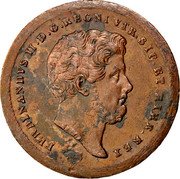 Italy 2 Tornesi Ferdinando II 1852 KM# 327 FERDINANDVS II D G REGNI VTR SIC ET HIER REX coin obverse Italy 2 Tornesi Ferdinando II 1852 KM# 327 FERDINANDVS II D G REGNI VTR SIC ET HIER REX coin obverse