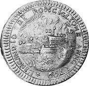 Italy 3 Baiocchi Madonna. Ronciglione 1799 CAG KM# 6 INUENDIO NE RONCIGLIONE ANNE 1799 coin obverse Italy 3 Baiocchi Madonna. Ronciglione 1799 CAG KM# 6 INUENDIO NE RONCIGLIONE ANNE 1799 coin obverse