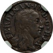 Italy 3 Cavalli Ferdinando IV 1804 KM# 237 FERDINAN IV D G REX coin obverse Italy 3 Cavalli Ferdinando IV 1804 KM# 237 FERDINAN IV D G REX coin obverse