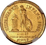 Italy 3 Ducati Ferdinando I 1818 KM# 286 HISPANIARVM INFANS 1818 ACINI 85 TITILO MILLESIMI 996 DUCATI 3 coin reverse Italy 3 Ducati Ferdinando I 1818 KM# 286 HISPANIARVM INFANS 1818 ACINI 85 TITILO MILLESIMI 996 DUCATI 3 coin reverse