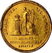 Italy 3 Ducati Francesco I 1826 KM# 301 REGNI VTR. SIC. ET HIER. ACINI 85 TITOLO MILLESIMI 996 DUCATI 3 coin reverse Italy 3 Ducati Francesco I 1826 KM# 301 REGNI VTR. SIC. ET HIER. ACINI 85 TITOLO MILLESIMI 996 DUCATI 3 coin reverse
