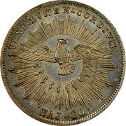 Italy 30 Baiocchi Pietro Francesco Galleffi 1830 R KM# 1101 VENI LVMEN CORDIVM BAJ 30 coin reverse Italy 30 Baiocchi Pietro Francesco Galleffi 1830 R KM# 1101 VENI LVMEN CORDIVM BAJ 30 coin reverse