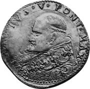 Italy 30 Bolognini (Testone) Paul V 1615 MDCXV KM# 26 PAVLVS V PONT MAX coin obverse Italy 30 Bolognini (Testone) Paul V 1615 MDCXV KM# 26 PAVLVS V PONT MAX coin obverse